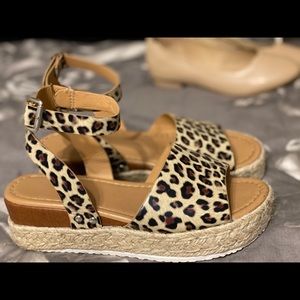 Cheetah Platform Sandals
